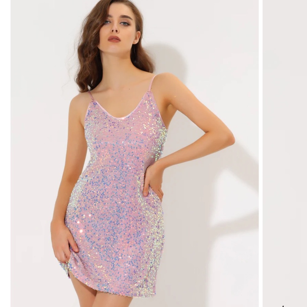 Allegra K sequin mini dress NWT